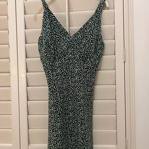 Abercrombie & Fitch Green Patterned Mini Dress